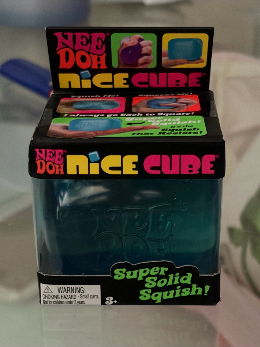 AUTHENTIC NeeDoh Nice Cube Super Solid Squish - BLUE